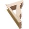 Ekena Millwork 8-in W x 22-in D x 34-in H Funston Slat Rough Cedar Woodgrain TimberThane Outlooker, Primed Tan OUTUR080X22X34FST24RCPR - alternate 4